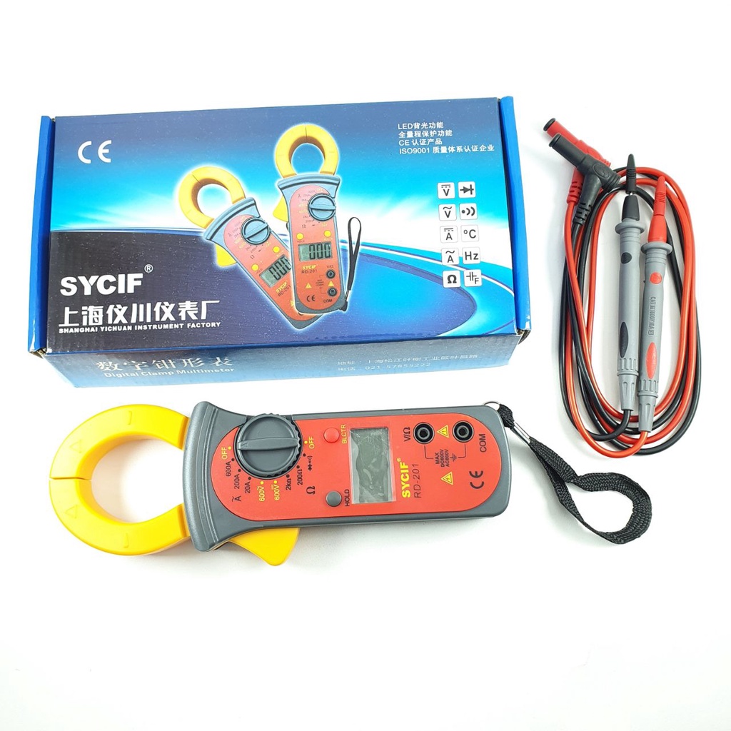 Tang Ampere SYCIF RD201 Digital Clamp Meter RD-201 Multimeter