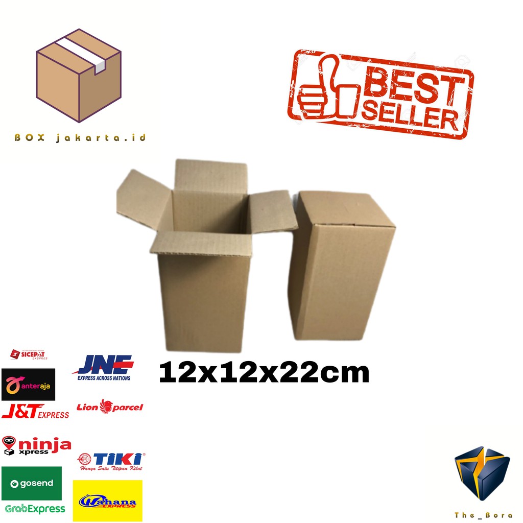 

Kardus Karton Box Ukuran 12x12x22 cm Kotak Box ST untuk packing Souvenir -dll