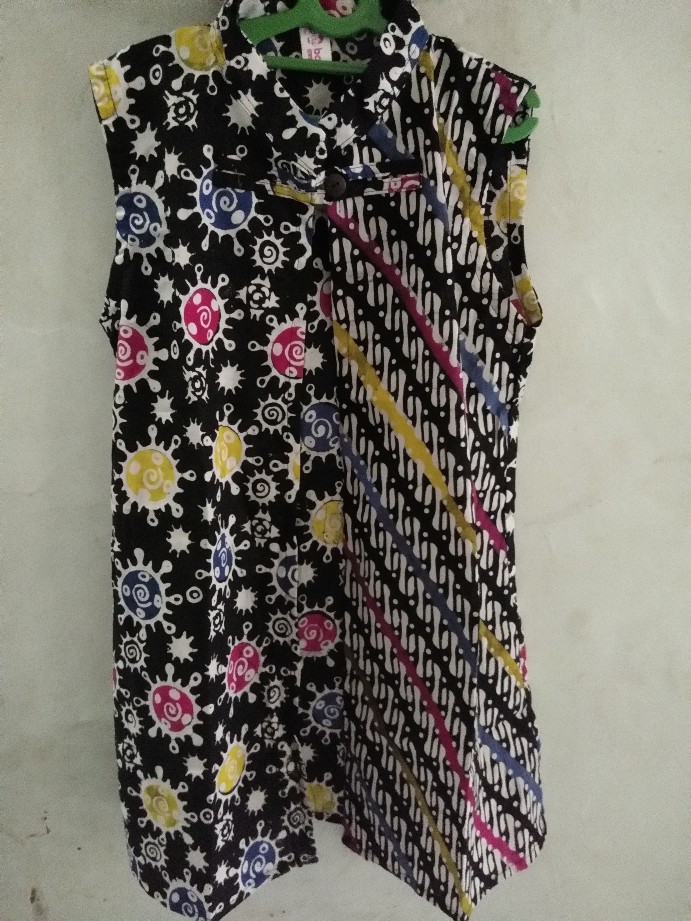 Outer Batik Anak Cewek Long Outer Anak Cardigan Batik Anak Rompi Batik Anak Perempuan Outer Batik