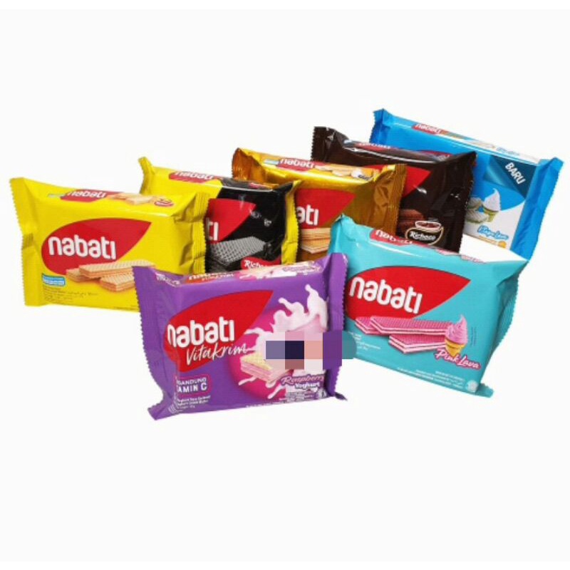 

10 Pcs Nabati Wafer 2.000 39gr / Wafer Nabati 39gr Keju Coklat