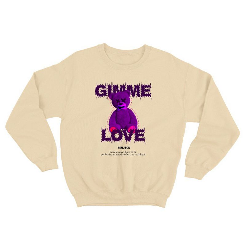 Sweater crewneck unisex (Gimme love)