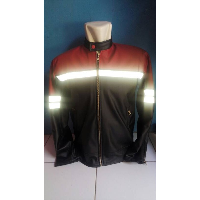 Jaket Kulit Pria Motor Ninja Kawasaki Motor Sports