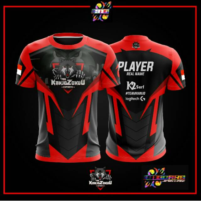  JERSEY  GAMING  NEW DESAIN  PUBG FF FREE NICKNAME Shopee 