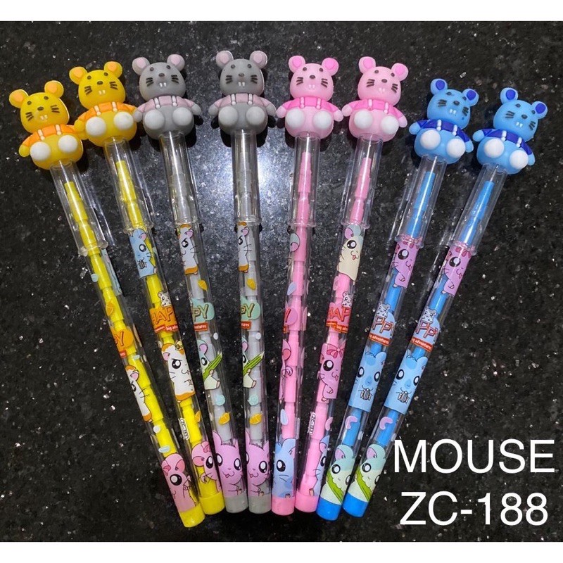 

PENSIL BENSIA CABUT SUSUN / PENSIL KEPALA KARAKTER TIKUS LUCU