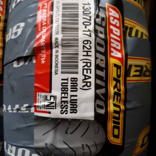 Aspira Premio Sportivo uk. 130/70 - 17 Rear . Ban belakang