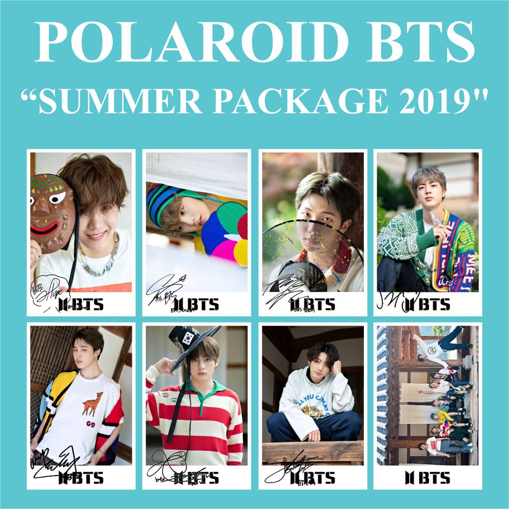 (READY STOCK) POLAROID BTS SUMMER PACKAGE 2019 KPOP MURAH