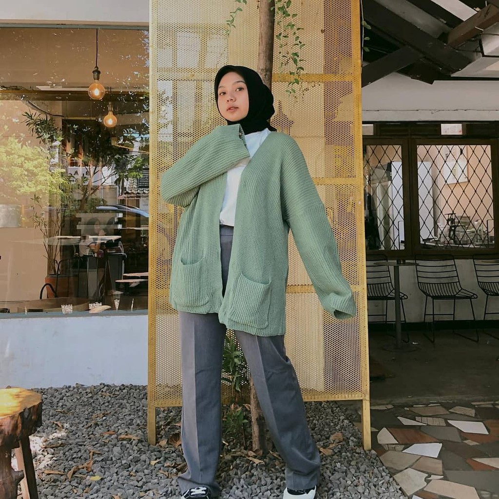 Cardigan Rajut Oversize Lavella premium 7 gauge by Galleraj-5