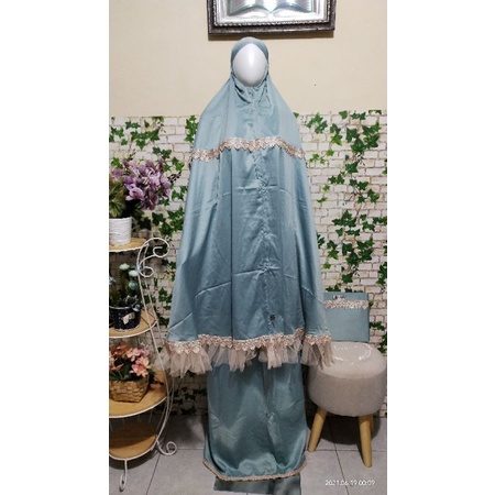 Mukena Polos Sutra Velvet SUPER JUMBO