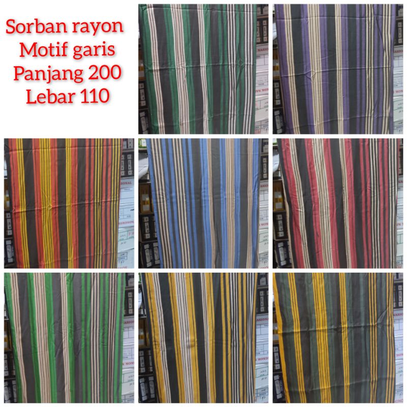 SORBAN RIDA MOTIF YAMANI GARIS LURIK