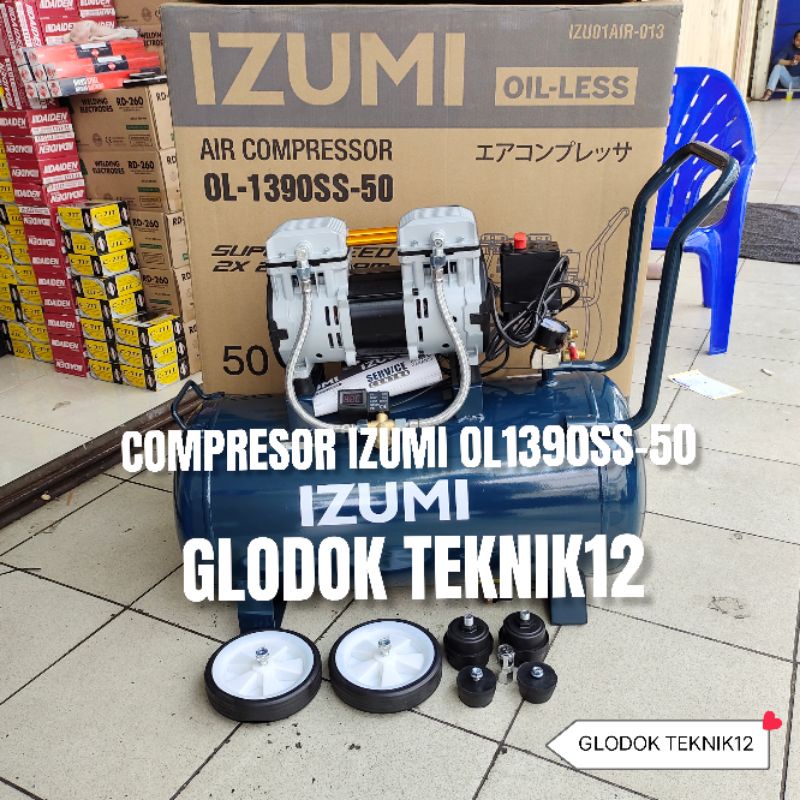 COMPRESOR IZUMI OL 1390SS-50 / KOMPRESOR ANGIN IZUMI OL1390SS-50 / COMPESOR IZUMI OILLESS OL1390SS-5