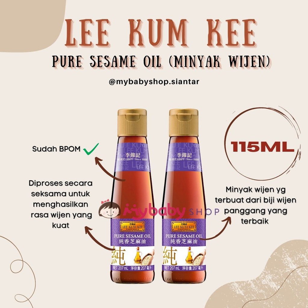 

LEE KUM KEE Sesame Oil 115 ml / Minyak wijen