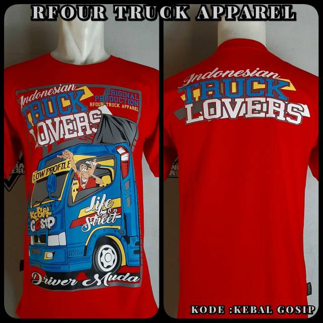 KAOS TRUK KEBAL GOSIP CANTER MANIA BY. RFOUR TRUCK APPAREL