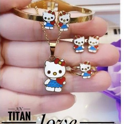 Titanium set perhiasan anak aer234