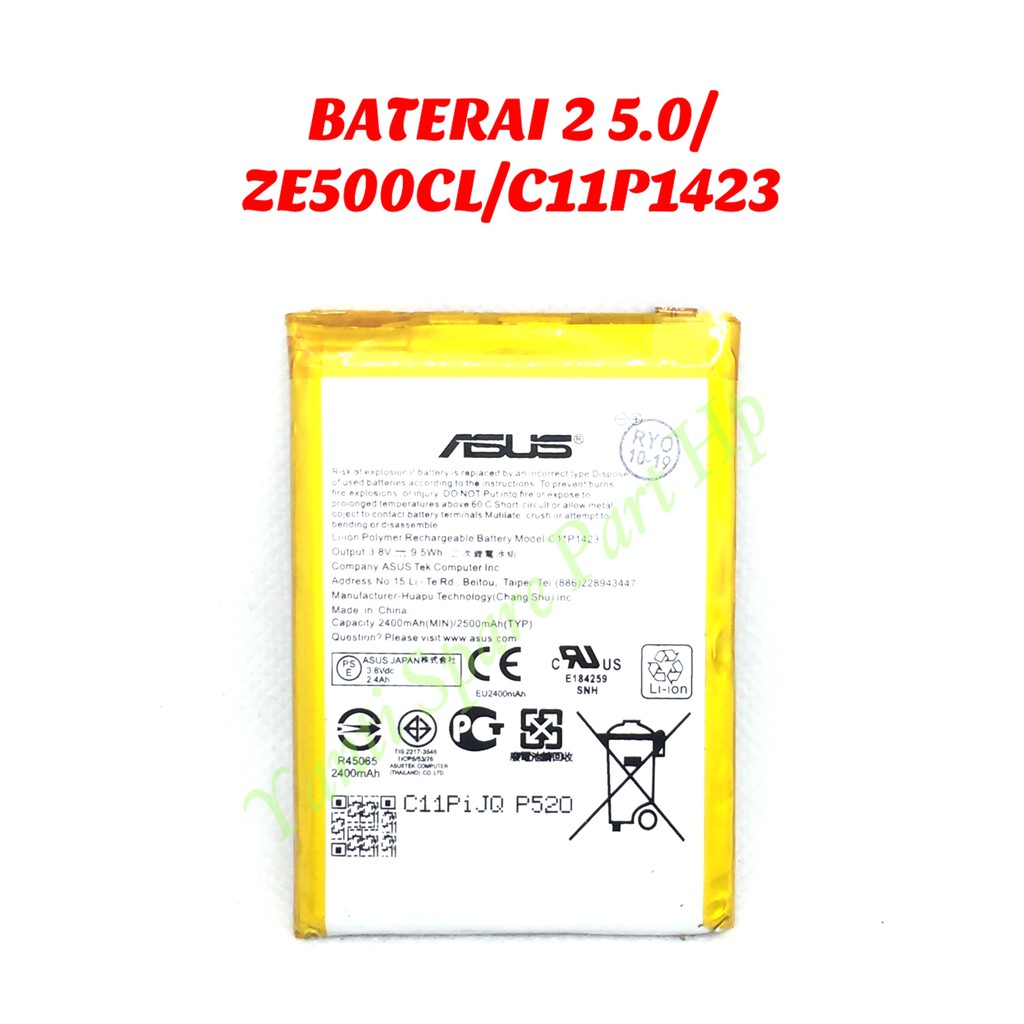 Baterai Asus Zenfone 2 5.0 ZE500CL C11P1423 Original New