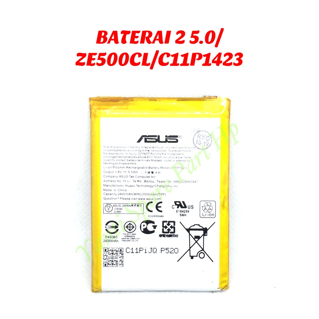 Baterai Asus Zenfone 2 5.0 ZE500CL C11P1423 Original New