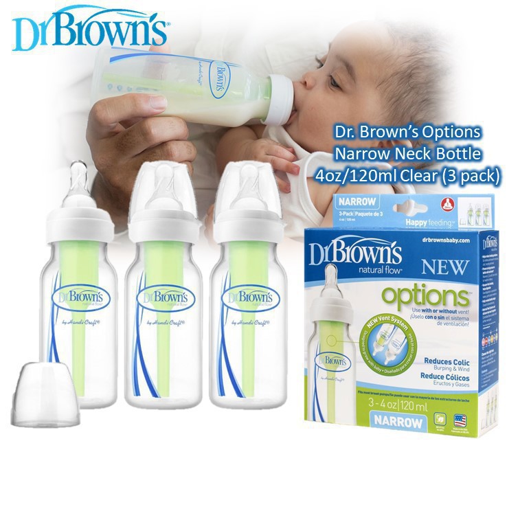 Dr. Brown's PP Option Narrow Bottle 3pcs/pack (Ready varian ukuran) y