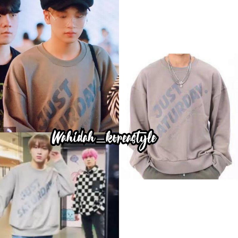 Sweater Haechan NCT "Just Saturday" Baju Idol K-Pop Fashion