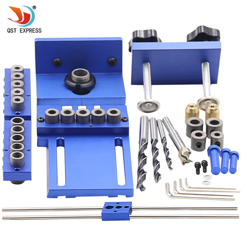 

FREE ONGKIR woodworking tool set log tenon hole punch combo triple punch locator woodworking hole