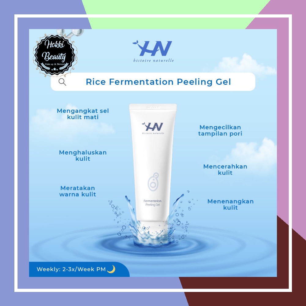 HISTOIRE NATURELLE Rice Fermentation Peeling Gel - Brightening &amp; Gentle Exfoliator