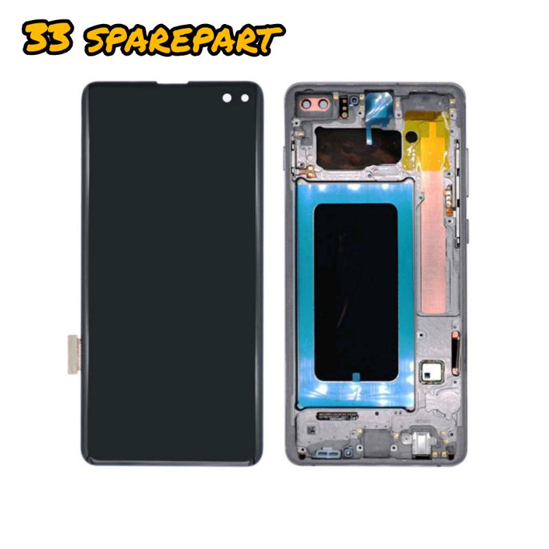 LCD FULLSET + FRAME SAMSUNG S10 PLUS/ G975  ORIGINAL