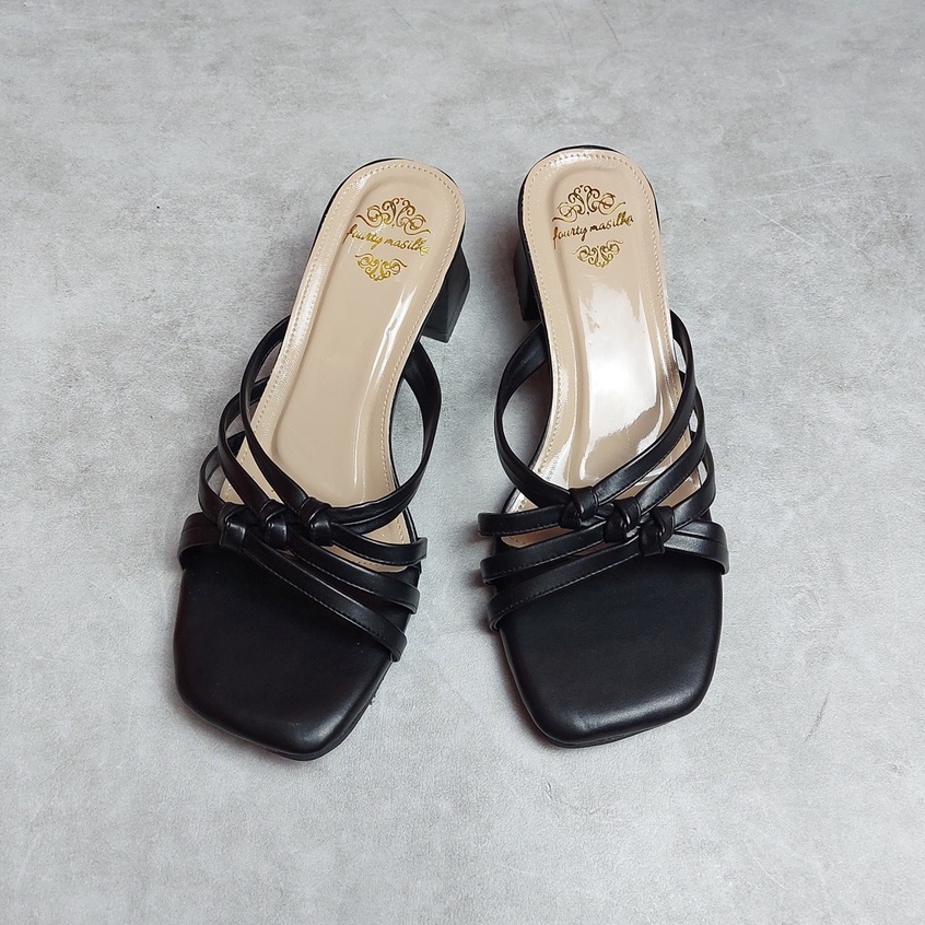 Sandal Heels Hak Tahu Wanita 5 cm ALB-05