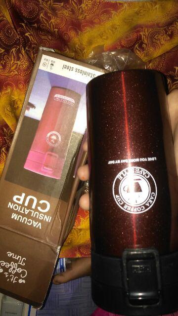 Termos Kopi Original / Travel Mug Coffee Tahan Air Panas & Dingin Coffee Cup B46 Stainless Steel