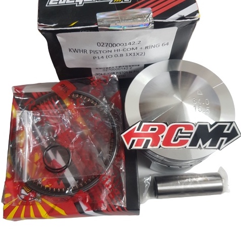 RING PISTON HI-COM HICOM SEHER SEKER KIT SET PIN PEN 14 UK 64MM 64 MM KLX 150 CRF 150 VIXION JUPITER MX VESPA MATIC VARIO 150 SONIC 150 NEW CBR 150 PCX 150 ORI ORIGINAL KAWAHARA