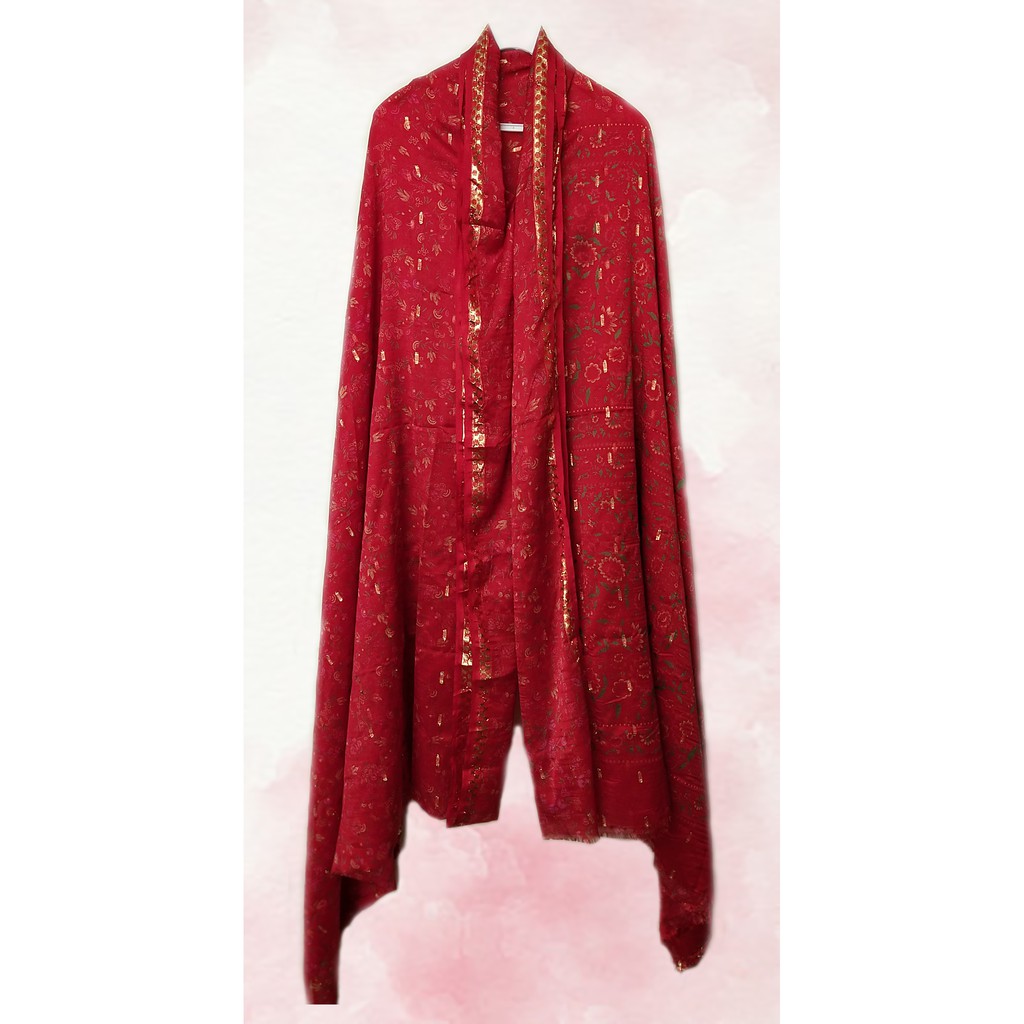 Bahan Gamis Sutra India