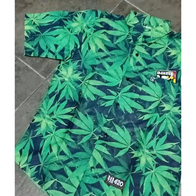 Kemeja ganja reggae rasta original murah marijuana