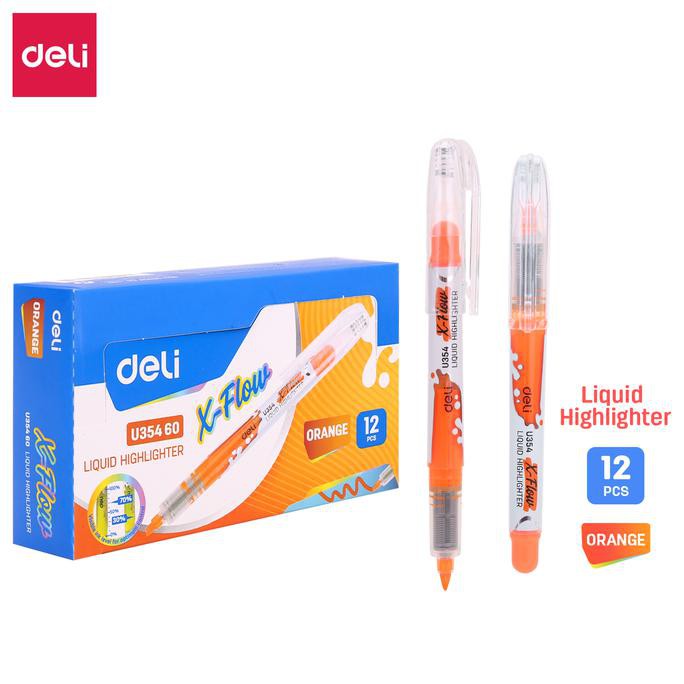 

TERJAMIN AMAN Deli Seri Highlighter / Liquid highlighter Series - 4C EU354 - Orange