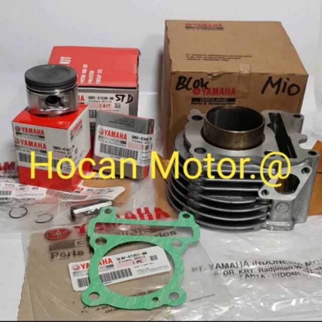 BLOK SEHER PISTON KIT PAKING BLOK SEHER GASKET CYLINDER HEAD MIO SPORTY MIO SMILE FINO LAMA ORI