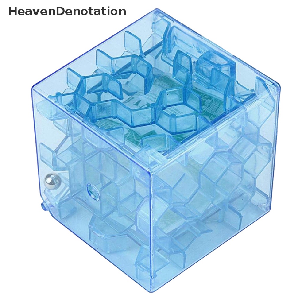 [HeavenDenotation] 3D Cube puzzle money maze bank saving coin collection case box fun brain game