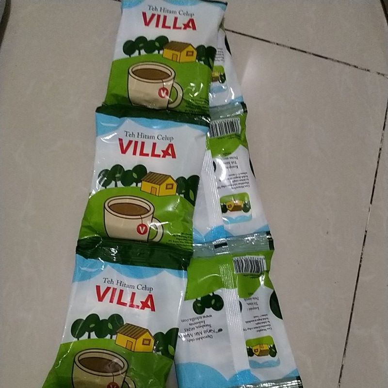 teh villa rentengan isi 6pack @5kantong teh,per renteng.