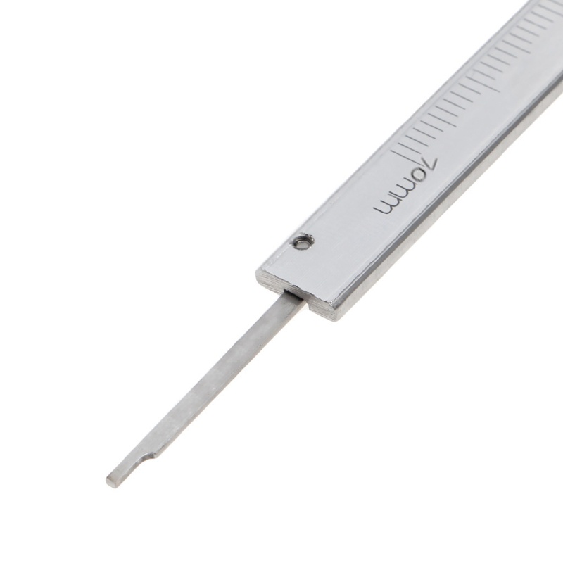 Gro Mini Vernier Caliper 0-70mm Guage Pocket Stainless Hardened Metric Machinist