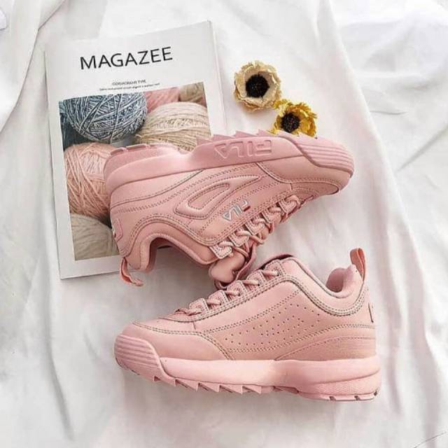 baby pink fila disruptor