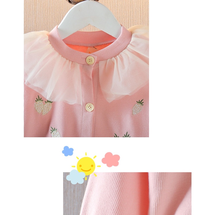 CHUBBI 2 Sweater/Cardigan Anak Bayi Perempuan Rajutan Fruit