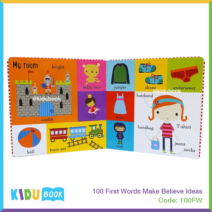 Buku Cerita Bayi dan Anak 100 First Words Kidu Toys