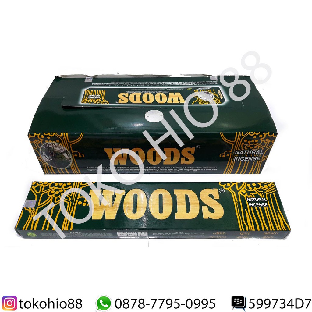 Hio harum Dupa Herbal Wood Wangi Aromaterapi India Merk Woods Natural Incense Sticks Aromaterphy