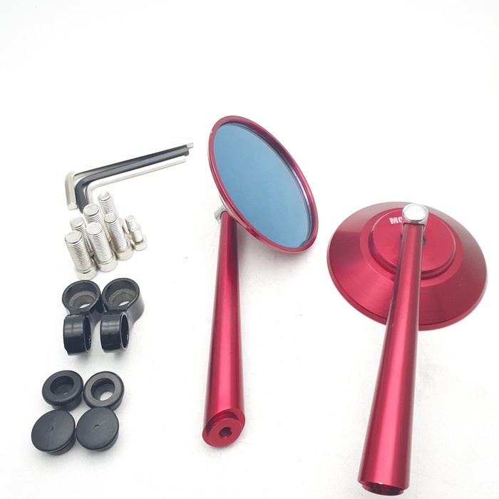 OTOMOTIF AKSESORIS MOTOR SPION RIZOMA REPLIKA W175 CUSTOM VESPA MERAH