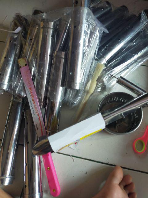 1 Lusin Cetakan Lontong Stainless Panjang Pendek / Cetakan Lontong Stainless