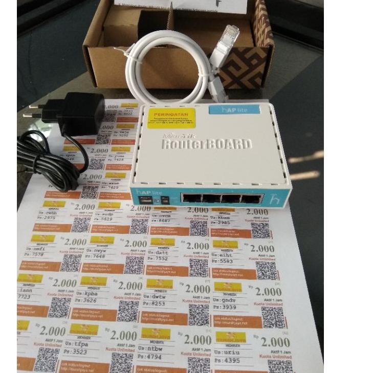 Recomended.. paket usaha voucher wifi mikrotik rb941 full setting