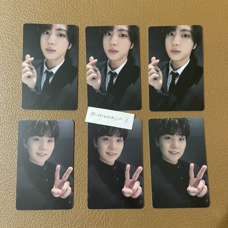 [READY] pc ld sw soundwave jin seokjin yoongi suga be deluxe lucky draw