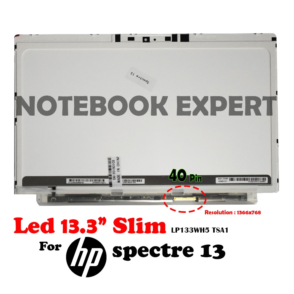 Led 13.3 Slim For Hp Spectre 13 Hp Folio 13 Fujitsu SH782 LP133WH5 TSA1