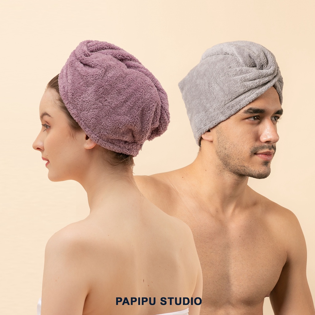 HAIR TOWEL MICROFIBER BY PAPIPU STUDIO  HANDUK RAMBUT