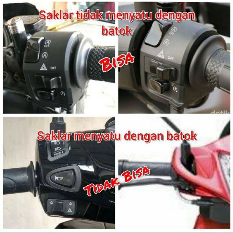 saklar set vietnam led nyala led biru universal semua motor model fulsar