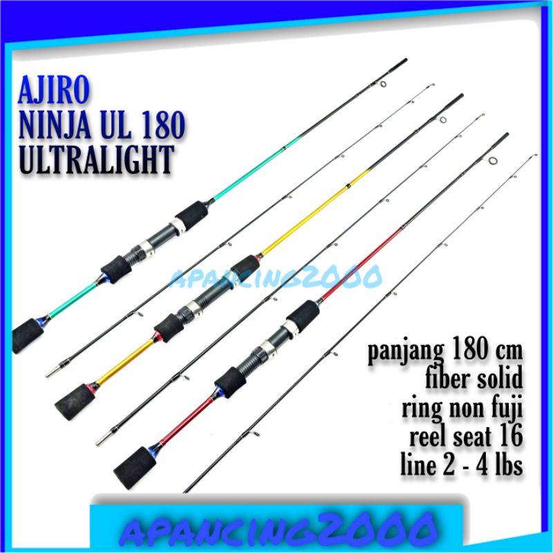 joran ul ultralight fiber solid ajiro ninja 180 COD