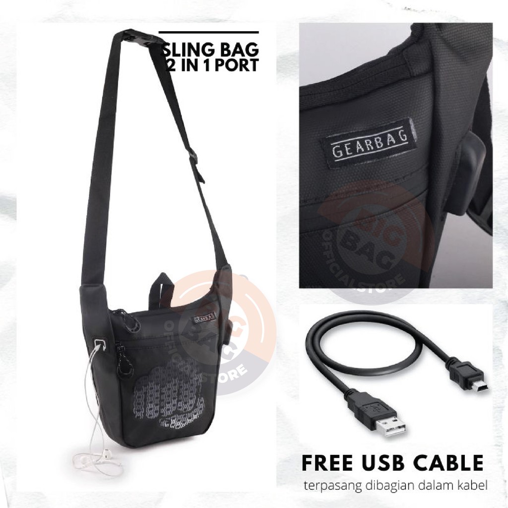 PTS -Tas Selempang Pria / Wanita GEAR BAG 13128 - THE LEGION SLINGBAG Tas Pria Tas Bahu Sling Bag Tas