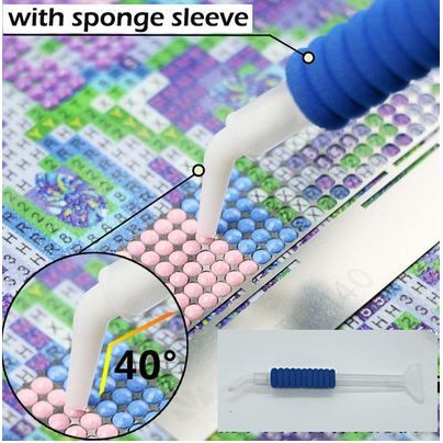 Sponge Sleeve Angled Tip Pen - Sticky Pen Bersudut Pegangan Spons