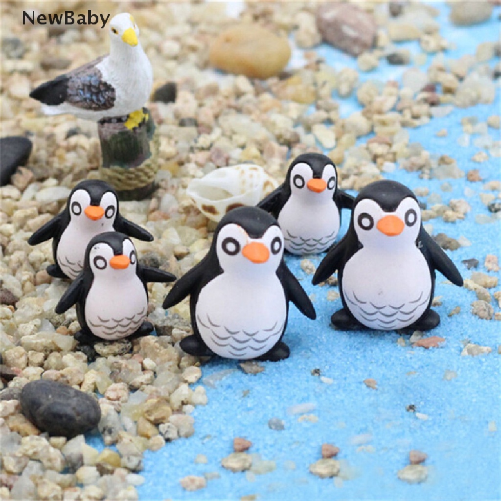 Newbaby 5Pcs Miniatur Pinguin DIY Untuk Dekorasi Rumah Boneka