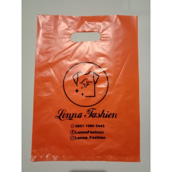 Sablon Plastik Olshop 25x35 FREE DESAIN